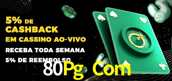 Promoções do cassino ao Vivo 80Pg Com
